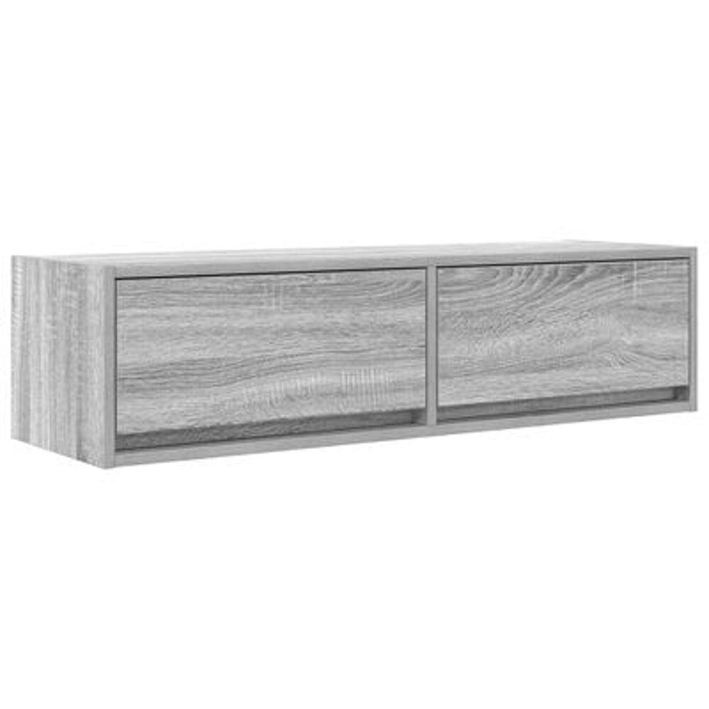 VidaXL Tv-meubel 100x31x25,5 cm bewerkt hout grijs sonoma eikenkleurig