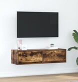 VidaXL Tv-meubel 100x31x25,5 cm bewerkt hout gerookt eikenkleurig