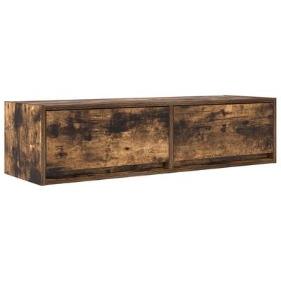 VidaXL Tv-meubel 100x31x25,5 cm bewerkt hout gerookt eikenkleurig