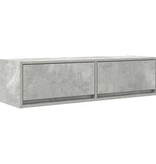 VidaXL TV-kast Beton Grijs 100x31x25,5 cm Bewerkt Hout