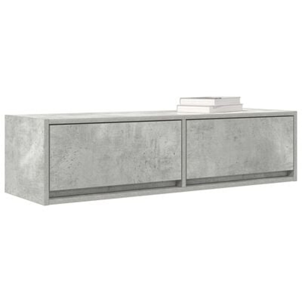 VidaXL TV-kast Beton Grijs 100x31x25,5 cm Bewerkt Hout