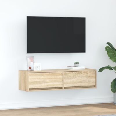 VidaXL TV-kast met lade Sonoma eiken 100 x 31 x 25 5 cm Bewerkt hout