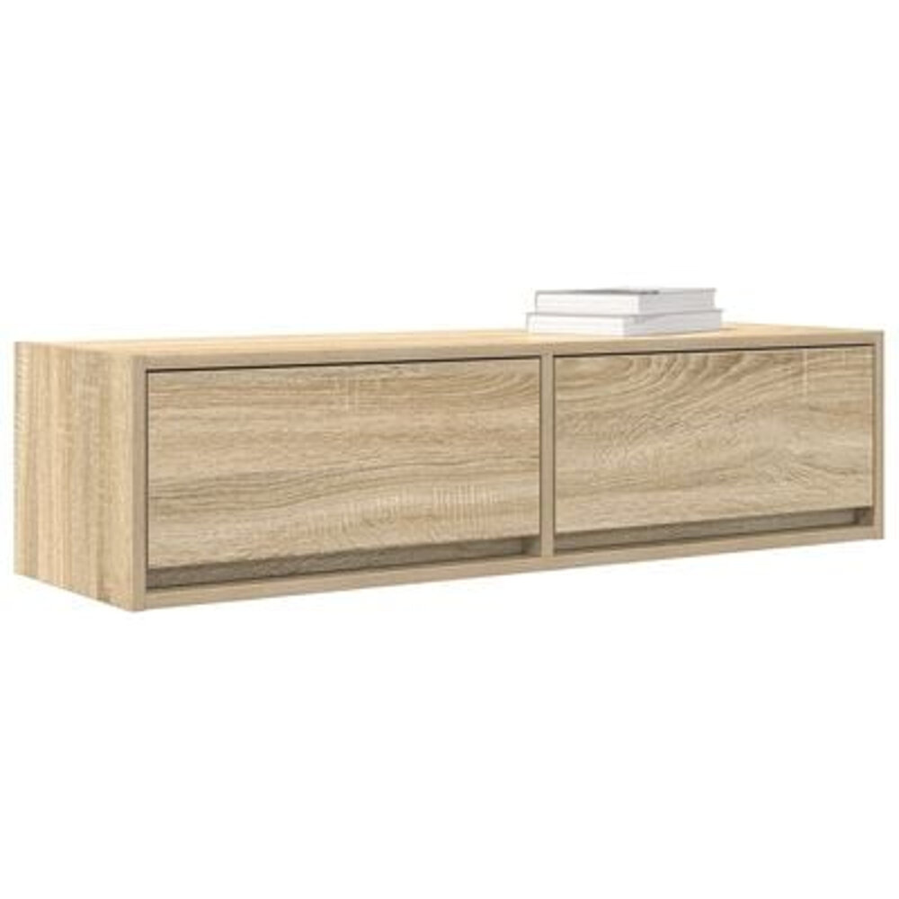 VidaXL Tv-meubel 100x31x25,5 cm bewerkt hout sonoma eikenkleur