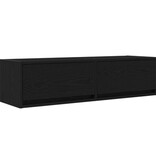 VidaXL Tv-meubel 100x31x25,5 cm bewerkt hout zwart eikenkleur
