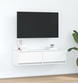VidaXL Tv-meubel 100x31x25,5 cm bewerkt hout wit