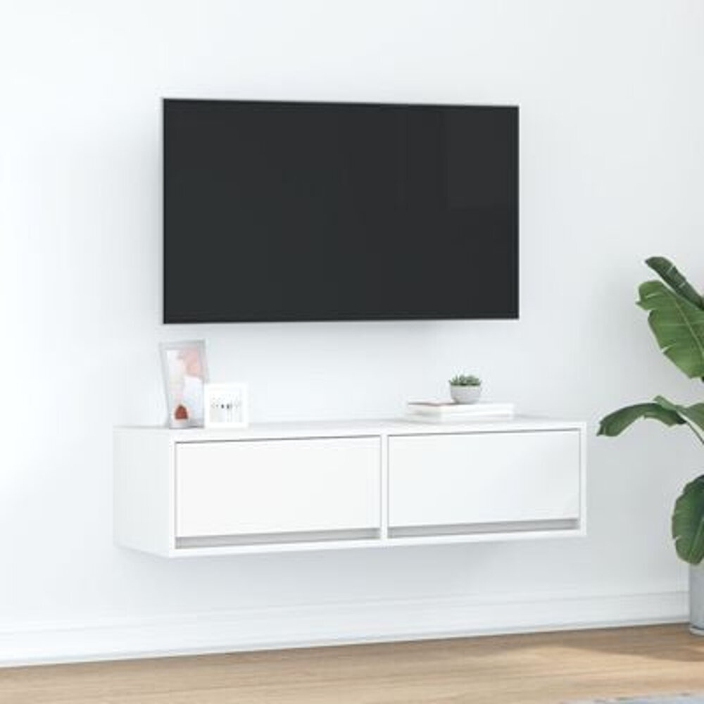VidaXL Tv-meubel 100x31x25,5 cm bewerkt hout wit