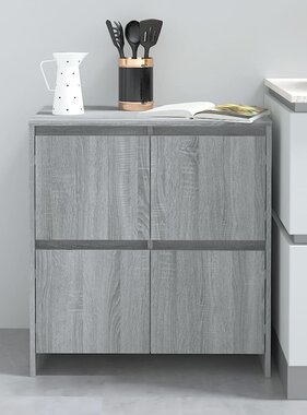 VidaXL Dressoir 70x41x75 cm bewerkt hout grijs sonoma eikenkleurig