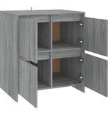 VidaXL Dressoir 70x41x75 cm bewerkt hout grijs sonoma eikenkleurig