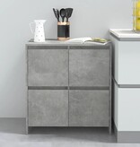 VidaXL Dressoir 70x41x75 cm bewerkt hout betongrijs