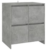 VidaXL Dressoir 70x41x75 cm bewerkt hout betongrijs