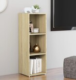 VidaXL Tv-meubel 107x35x37 cm bewerkt hout sonoma eikenkleurig