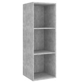 VidaXL Tv-wandmeubel 37x37x107 cm bewerkt hout betongrijs