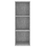 VidaXL Tv-wandmeubel 37x37x107 cm bewerkt hout betongrijs