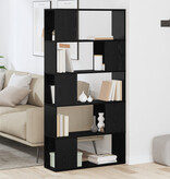 VidaXL Plank Eenheid Zwart Eiken Bewerkt Hout Medium Plank Eenheid