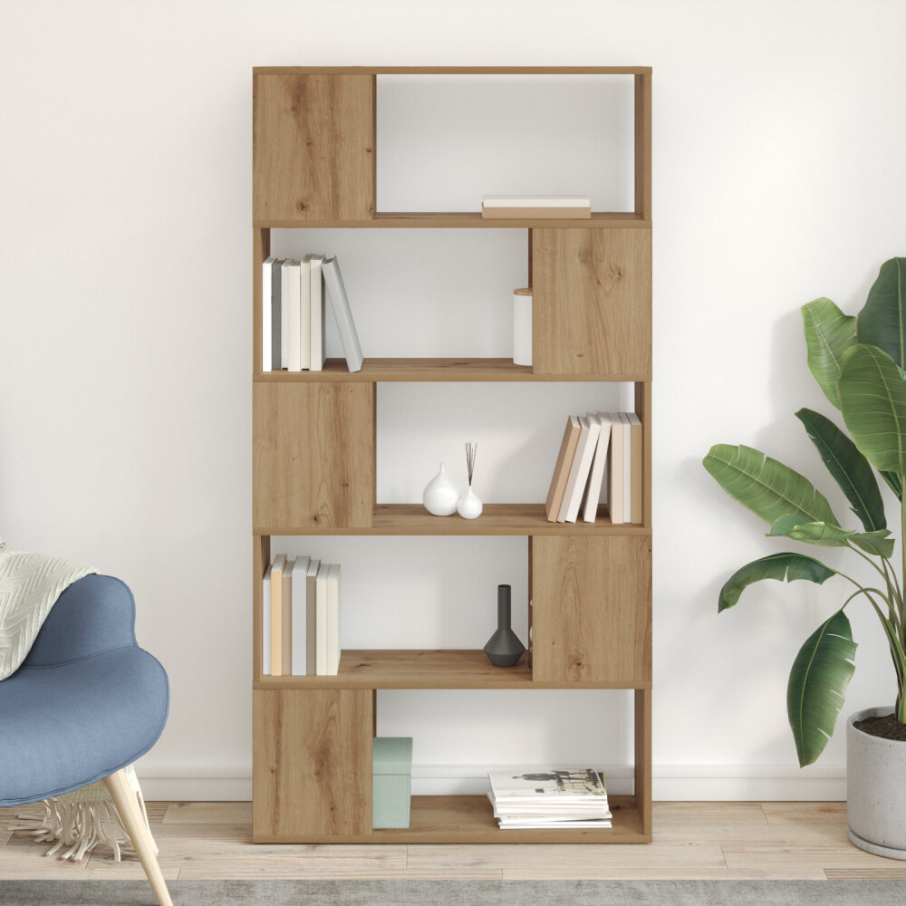 VidaXL TV-kast Artisan Eiken Bewerkt hout 80 x 24 x 155 cm TV-kast