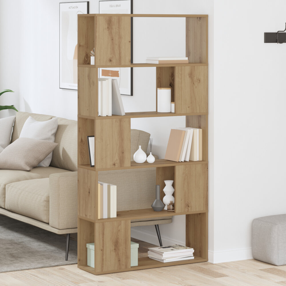 VidaXL TV-kast Artisan Eiken Bewerkt hout 80 x 24 x 155 cm TV-kast