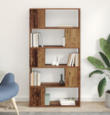 VidaXL Opslageenheid Oude Hout Massief hout 80 x 24 x 155 cm