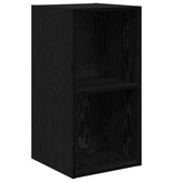 VidaXL Wandbevestigde TV-kast Zwart eiken 37x37x72 cm Geengineerd Hout