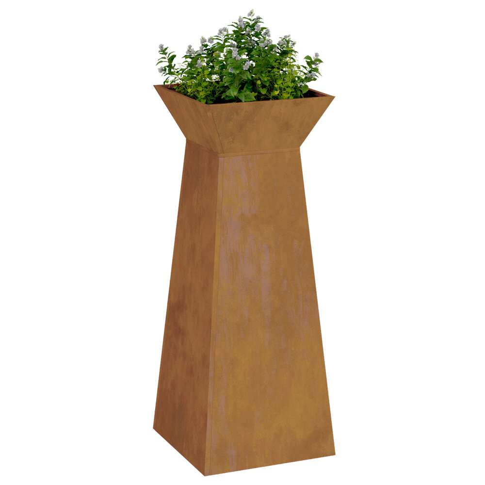 VidaXL Plantenstandaard Weerbestendig staal 40 x 40 x 101 cm