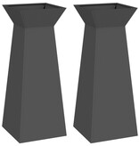 VidaXL Plantenstandaard Zwart Metaal 40 x 40 x 101 cm Plantenbakken