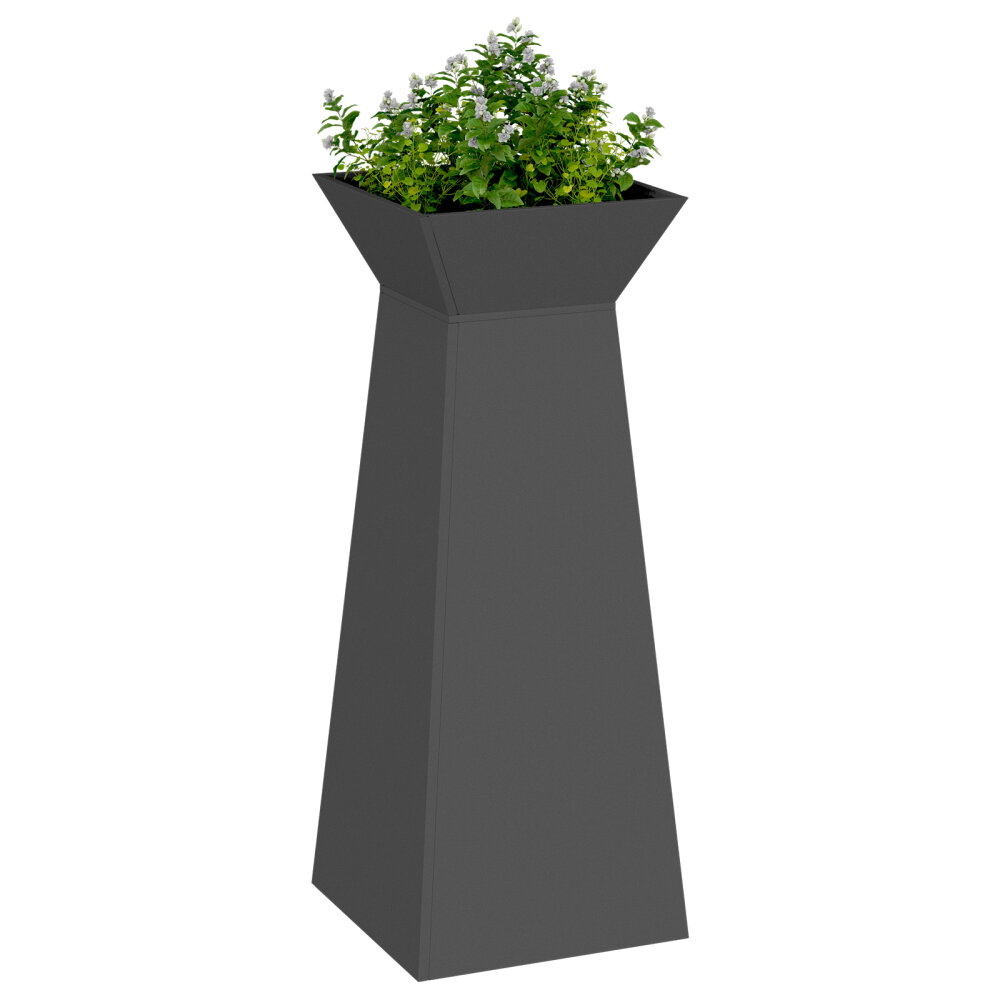 VidaXL Plantenstandaard Zwart Metaal 40 x 40 x 101 cm Plantenbakken