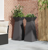 VidaXL Plantenstandaard Zwart Metaal 40 x 40 x 101 cm Plantenbakken