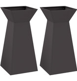 VidaXL Plantenstandaard Zwart Kunststof 35 x 35 x 73 cm Plantenstandaard