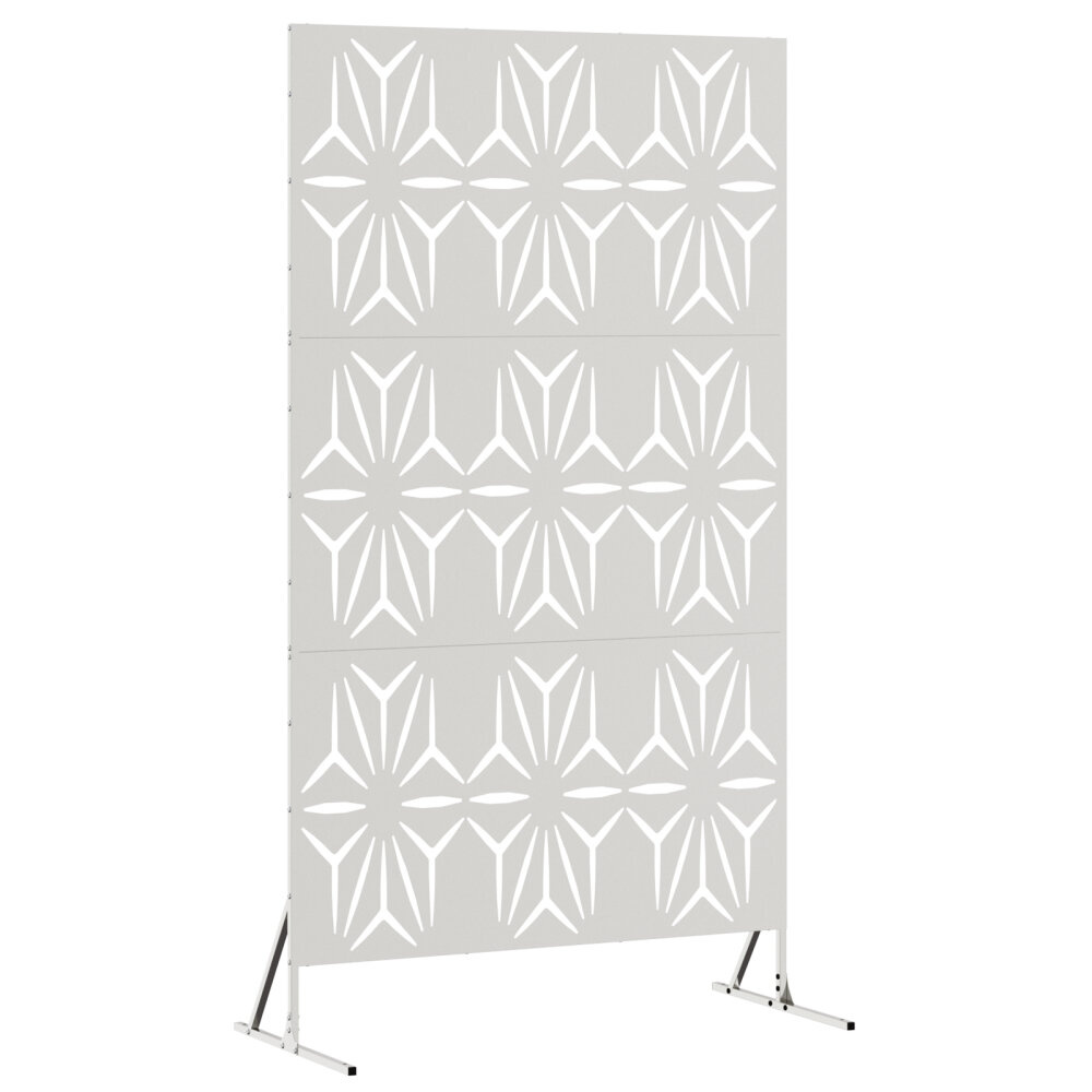 VidaXL Roestvrijstalen Hek Paneel Roestvrijstaal Hoog Decoratieve Inlays