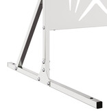 VidaXL Roestvrijstalen Hek Paneel Roestvrijstaal Hoog Decoratieve Inlays