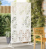 VidaXL Metaal Hek Paneel Wit Metaal Groot Decoratieve Inzetstukken