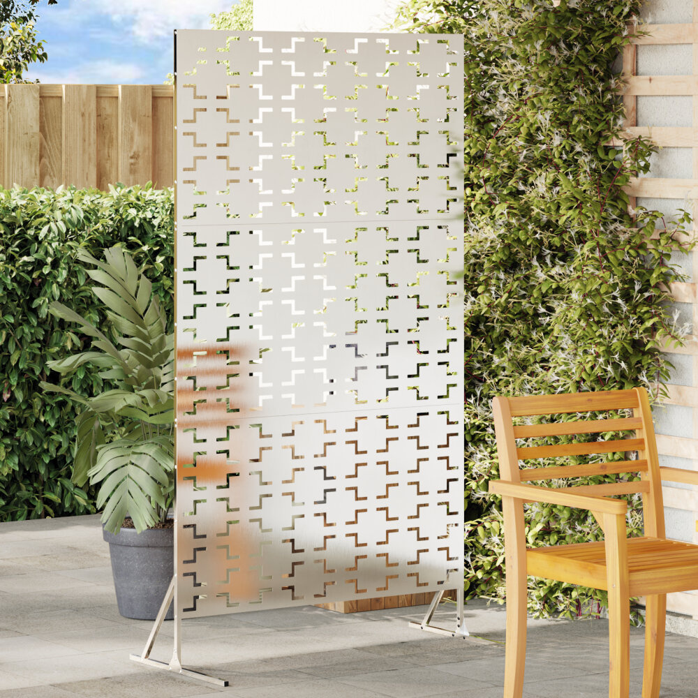 VidaXL Roestvrijstalen Hekpaneel Roestvrij staal Groot