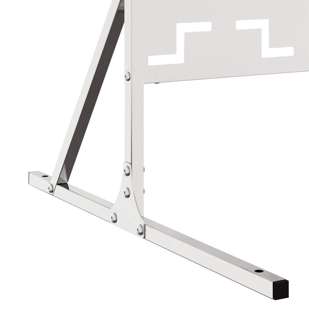 VidaXL Roestvrijstalen Hekpaneel Roestvrij staal Groot