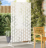 VidaXL Metalen Hekpaneel Wit Metaal Groot Decoratieve Inzetstukken