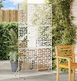 VidaXL Roestvrijstalen Hekpaneel Roestvrijstaal Groot Patroon