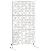 VidaXL Roestvrijstalen Hekpaneel Roestvrijstaal Groot Patroon