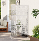 VidaXL Roestvrijstalen Hekpaneel Roestvrijstaal Groot Patroon