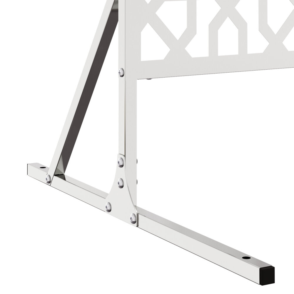 VidaXL Roestvrijstalen Hekpaneel Roestvrijstaal Groot Patroon