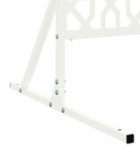 VidaXL Bloemenhek paneel Wit Metaal Middelgroot Decoratieve inzetstukken