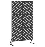 VidaXL Stalen hekpaneel Zwart Staal Standaard Duurzaam