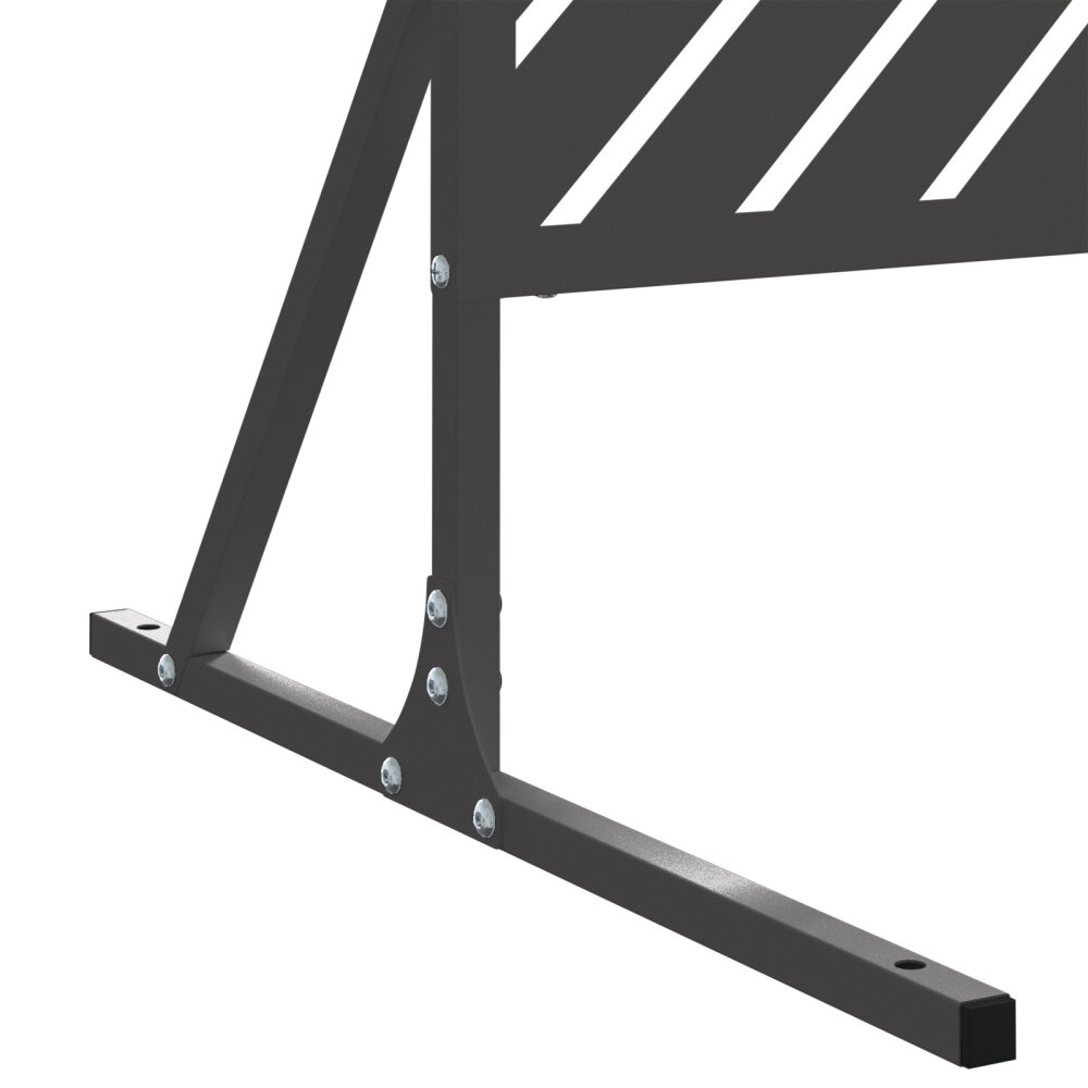 VidaXL Stalen hekpaneel Zwart Staal Standaard Duurzaam