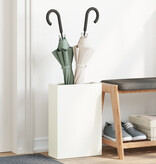 VidaXL Paraplubak Wit Hout Middelgroot Opbergruimte Paraplubak