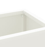 VidaXL Paraplubak Wit Hout Middelgroot Opbergruimte Paraplubak