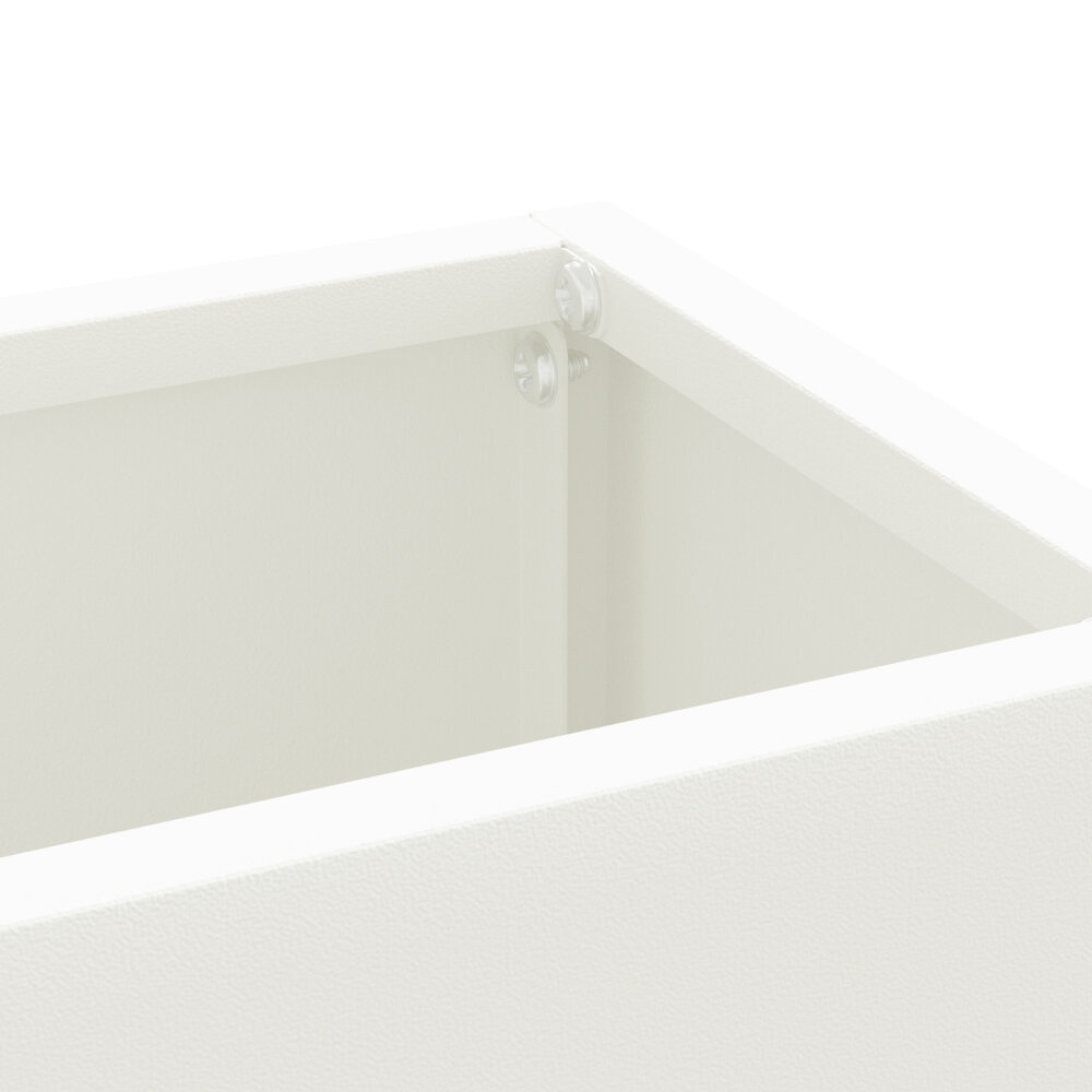 VidaXL Paraplubak Wit Hout Middelgroot Opbergruimte Paraplubak