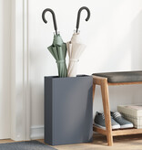 VidaXL Paraplubak Anthraciet Metaal Middelgroot Paraplubak Rechthoekig