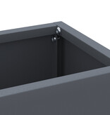 VidaXL Paraplubak Anthraciet Metaal Middelgroot Paraplubak Rechthoekig