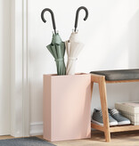 VidaXL Paraplubak Roze Metaal Middelgroot Roze Paraplubak Rechthoekig