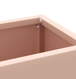 VidaXL Paraplubak Roze Metaal Middelgroot Roze Paraplubak Rechthoekig