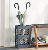 VidaXL Paraplubak Anthraciet Metaal Middel Paraplubak Rechthoekig