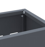 VidaXL Paraplubak Anthraciet Metaal Middel Paraplubak Rechthoekig