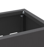 VidaXL Parapluhouder Zwart Gepoedercoat staal Standaard Duurzaam